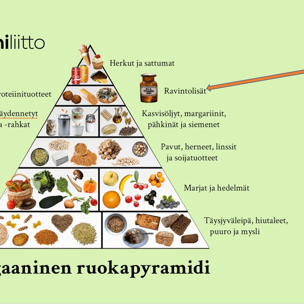 vegaaninen ruokapyramidi vegaaniliitto ruokailo ravitsemusasiantuntija Charlotta Hyttinen luento